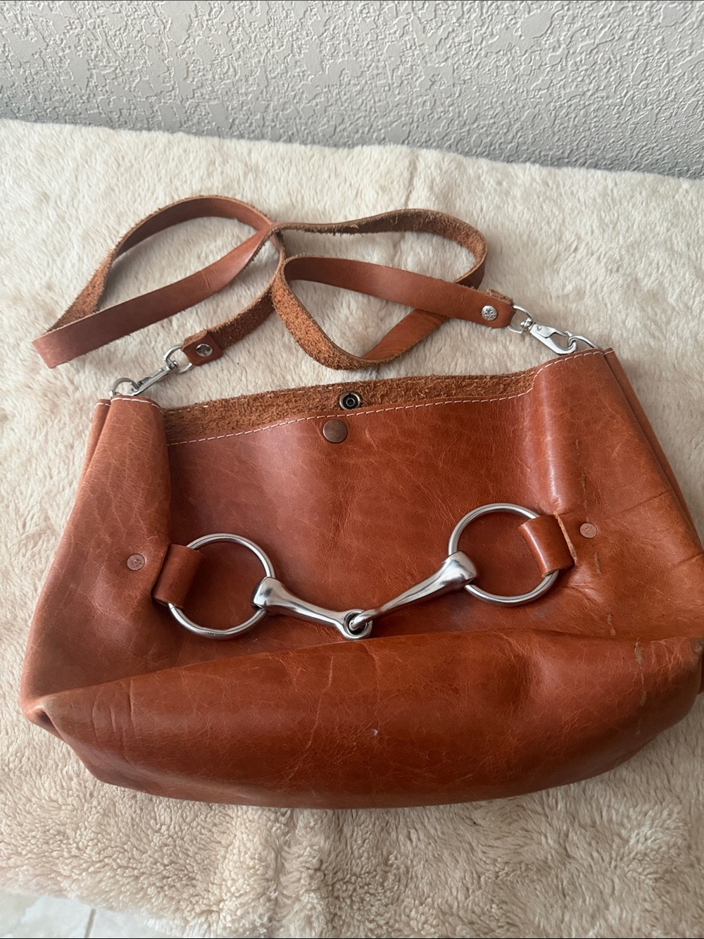 Equestrian leather bag 3547